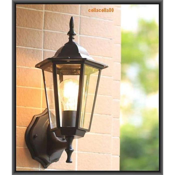 Gambar Lampu Tempel Dinding Outdoor Klasik Model Delman Hitam - Tanpa Bohlam dari Bintang Abadi Lembang undefined 4 Tokopedia