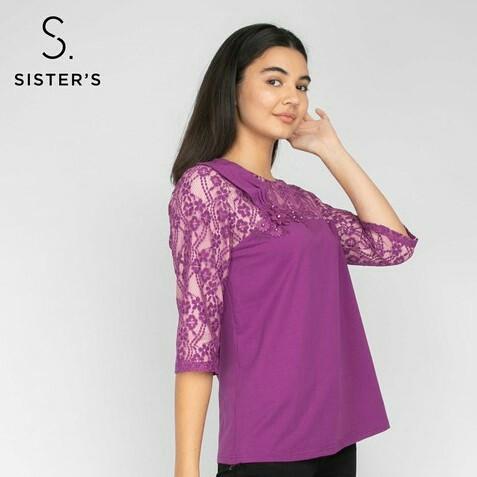 Gambar *Ready Stok* SISTER'S - Atasan Kaos S7234 (JS) - Ungu, 2L dari Sisters Fashion Group undefined Tokopedia
