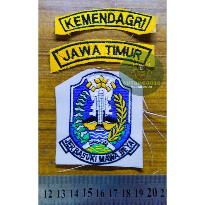 Gambar bordir badge pns pemprov pemkot kemendagri surabaya - 1 paket dari sutorejo16 undefined Tokopedia