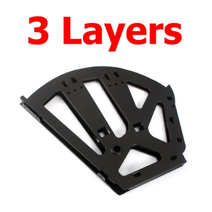 Gambar 2PCS Braket Rak Sepatu 3/2/1 Susun Bahan Baja /Engsel Rak Sepatu Kipas - Hitam, 1Layer dari FunToys711 undefined Tokopedia