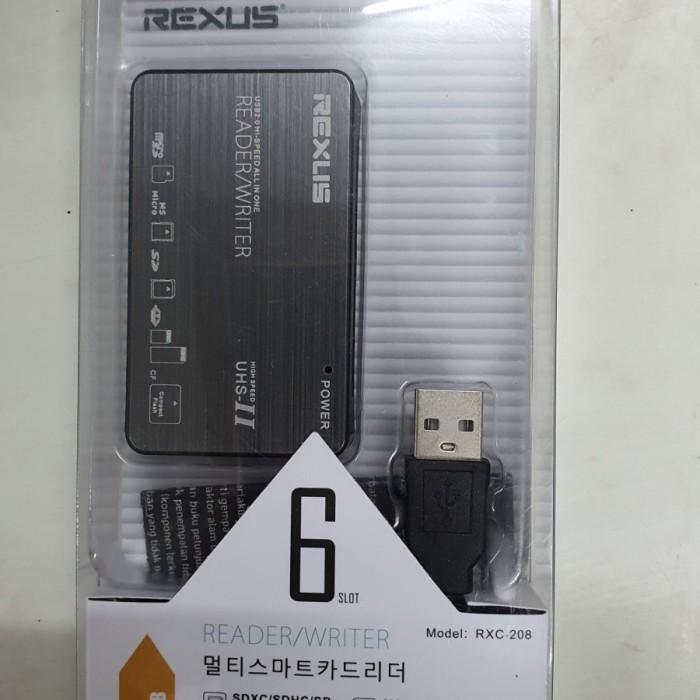 Gambar Memory Card Reader 6 Slots USB 2.0 / USB 3.0 Cliptec / M-Tech / Rexus - Rexus RXC-208 dari MusicCenter undefined Tokopedia