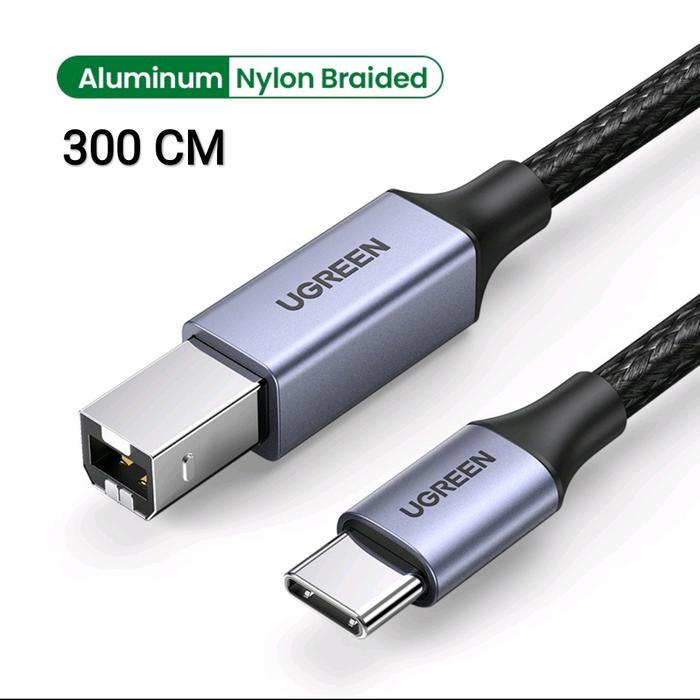 Gambar Ugreen Kabel Printer Type C to Usb 2.0 Type B Original - Kabel Scanner - HITAM-3M dari realstar undefined Tokopedia