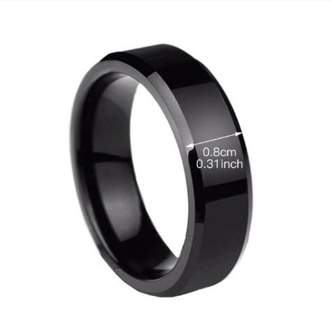 Gambar Cincin Titanium Pria Wanita Hitam Steinleis Steel - Hitam, 16 dari prusikstore undefined Tokopedia