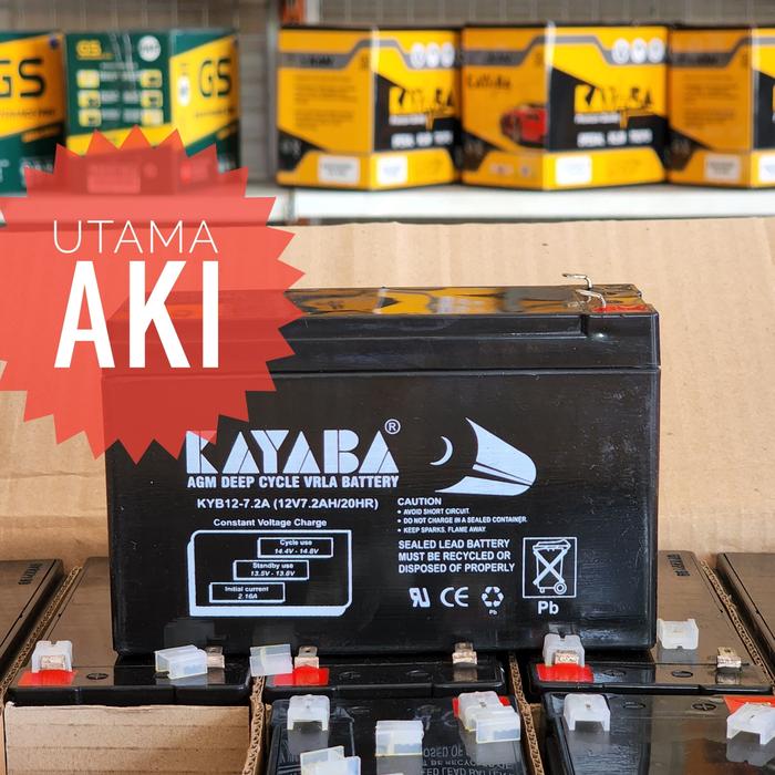 Gambar AKI UPS KAYABA DEEP CYCLE VRLA BATTERY KYB 12-7 12V 7.2AH SOLAR CELL dari Utama Aki undefined Tokopedia