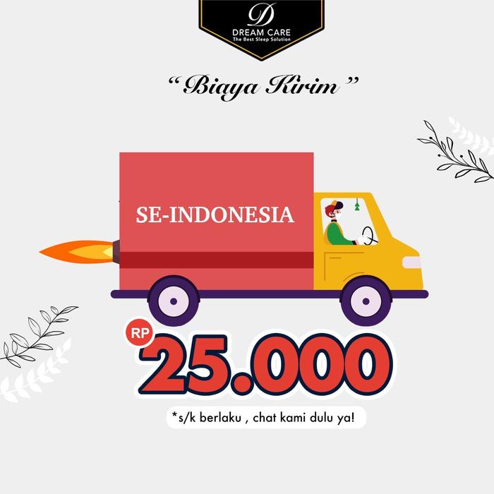 Gambar Biaya Kirim Ekspedisi Luar Jabodetabek - 25 Ribu dari Dream Care Official Shop undefined Tokopedia