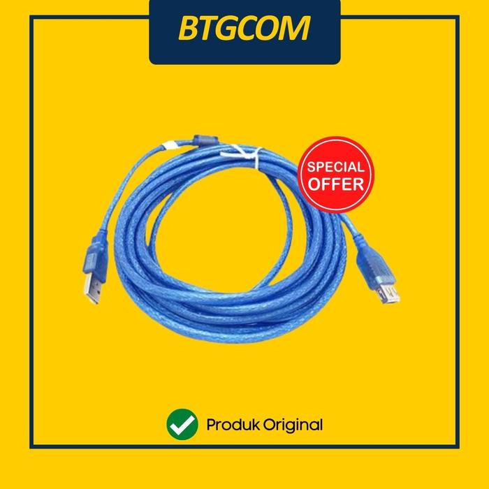 Gambar KABEL USB 2.0 EXTENSION PENYAMBUNG 5 M METER NYK dari btgcom undefined Tokopedia