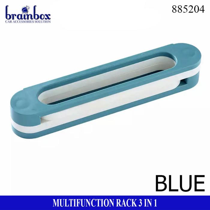 Gambar Multifunction Rack 3in1 Rak Serbaguna Rak Sandal Gantungan Handuk Rak - Biru dari Brainbox Car and Home undefined Tokopedia