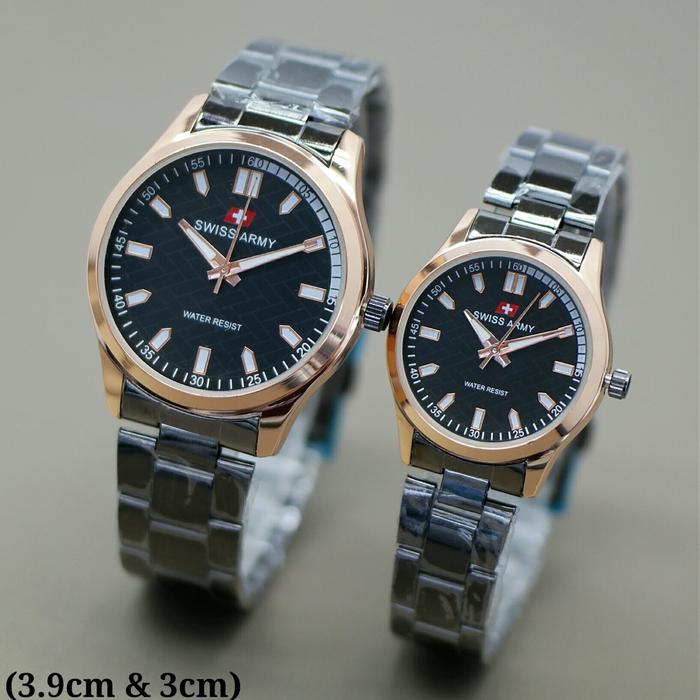 Gambar Promo !! Sepasang Couple Jam Tangan Swiss Army dhc+ bonus box Anti Air - SA 1 dari msp69 undefined Tokopedia