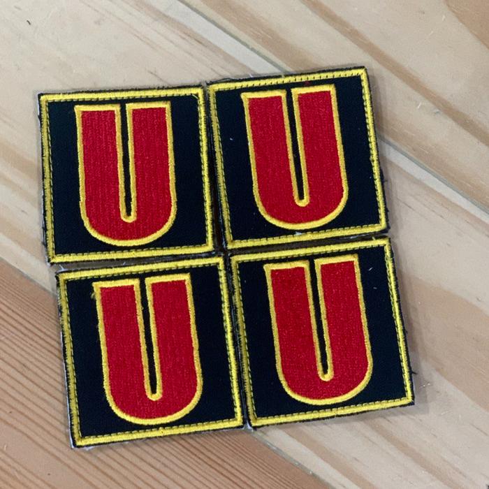 Gambar Patch Bordir Bentuk Huruf A-Z Alfabet A-Z - U dari tokosepaturodajoins undefined Tokopedia