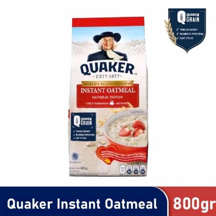 Gambar Quaker Oats instan Oatmeal / Quick Cooking 800gr - Quakers Oat 800 gr - Merah dari sertamart undefined Tokopedia