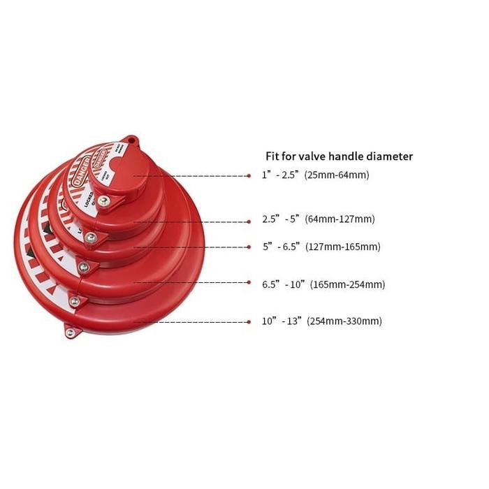 Jual Lock-out Tag-out (LOTO) for Valves - 6.5'-10