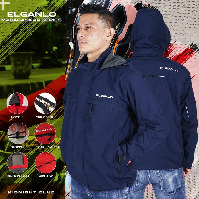 Gambar Jaket Motor Pria Wanita Couple Hoodie Parasut Adem Elganlo Terbaru Ori - BLUE, S dari ELGANLO undefined Tokopedia