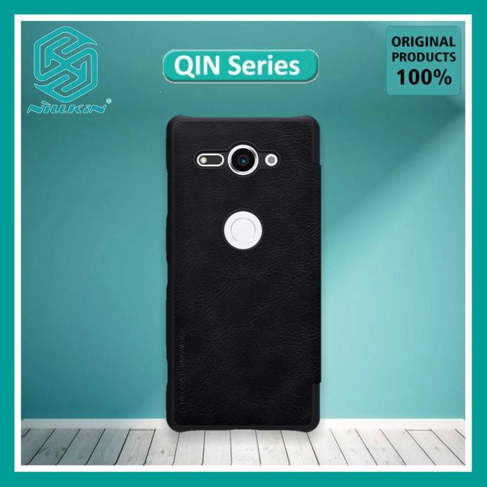 Gambar Sony Xperia XZ2 Compact Case Nillkin Qin Flip Leather Hard Cover Book - Hitam dari Huami Shop 577 undefined Tokopedia