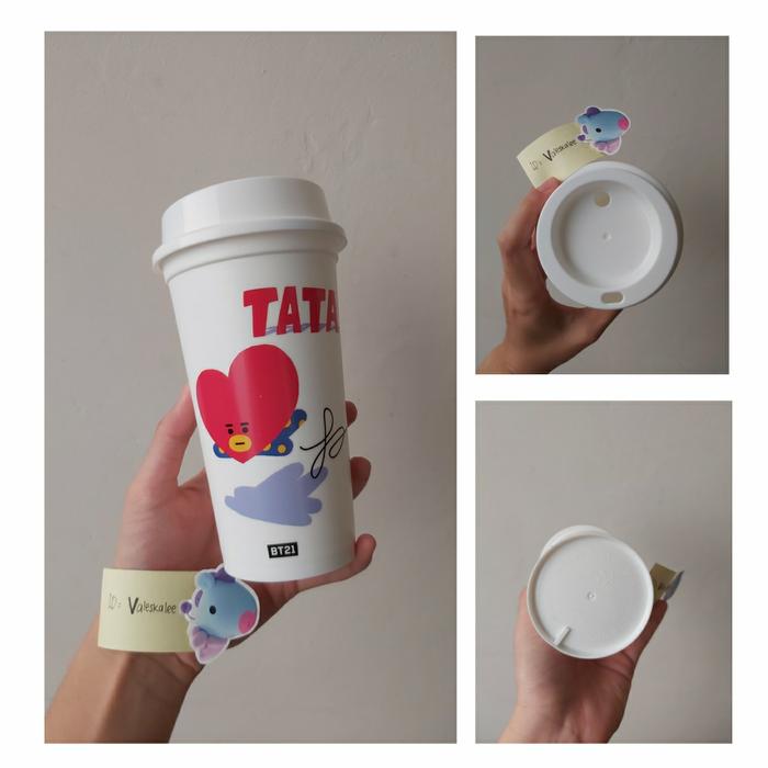 Gambar [ORI] BT21 Tata REUSABLE CUP DUNKIN DONUT BTS dari MyPalace undefined Tokopedia