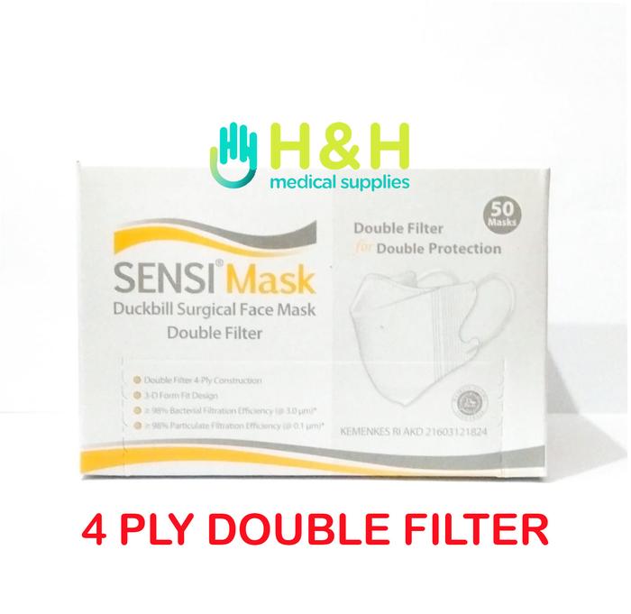 Gambar Masker Sensi Duckbill / Masker Sensi / Masker Duckbill Sensi - Dewasa dari H&H gloves undefined Tokopedia