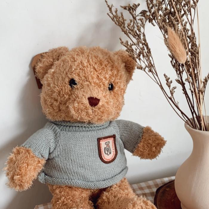 Gambar Boneka Beruang Teddy Bear - Plushies / Plush Toy - Baju Abu dari Emvee Store undefined Tokopedia