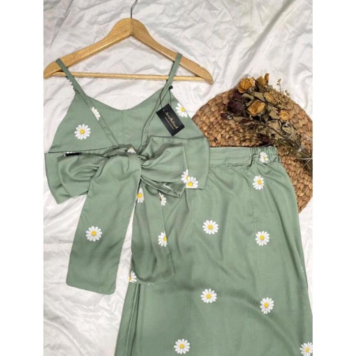 Gambar Bella vest tali pita set rok / one set remaja / baju ootd setelan set - sugreen, vest rok blus dari gudanggrosirkediri undefined Tokopedia