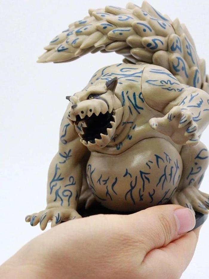 Gambar Action Figure/Koleksi Pajangan Mainan Anime Naruto Kyuubi Kurama 14CM - Shukaku dari Tens Collections undefined Tokopedia