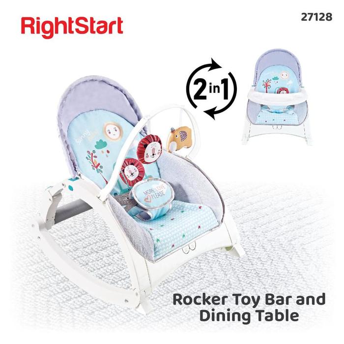Gambar Bouncer Right Start 2 in 1 Newborn to Toddler Portable Rocker - GREEN LION27128 dari MotherBabyJKT undefined Tokopedia