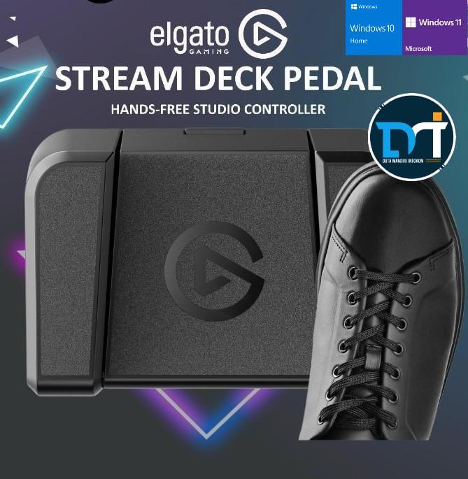 Gambar Elgato Stream Deck Pedal - Custom Control Pad at Your Feet - Black Edition dari Duta Mandiri Infokom undefined Tokopedia