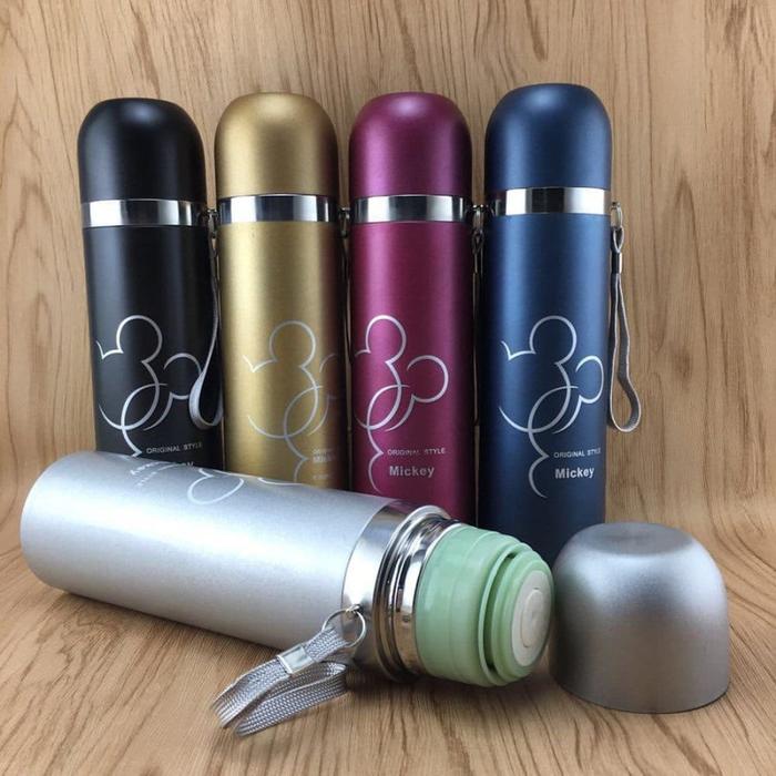 Gambar Termos Mickey Mouse Karakter Stainless Steel Miki 500ml Tumbler Panas - Random dari Home Decor Zega undefined Tokopedia