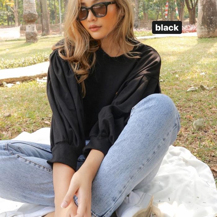 Gambar Kinan Blouse - black, All size fit XL dari Murcheid undefined Tokopedia