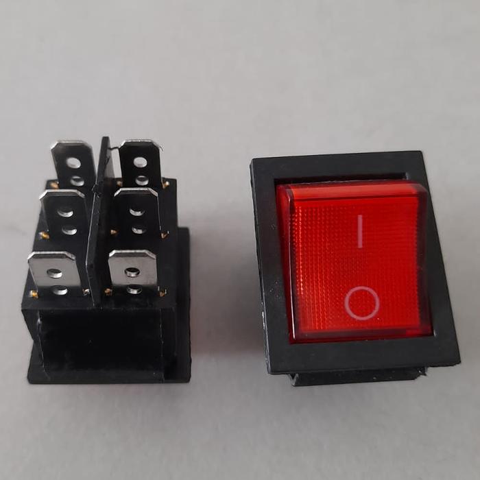 Jual Saklar/ Rocker Switch LED ON OFF 6 Kaki 6 Pin - Kota Balikpapan ...