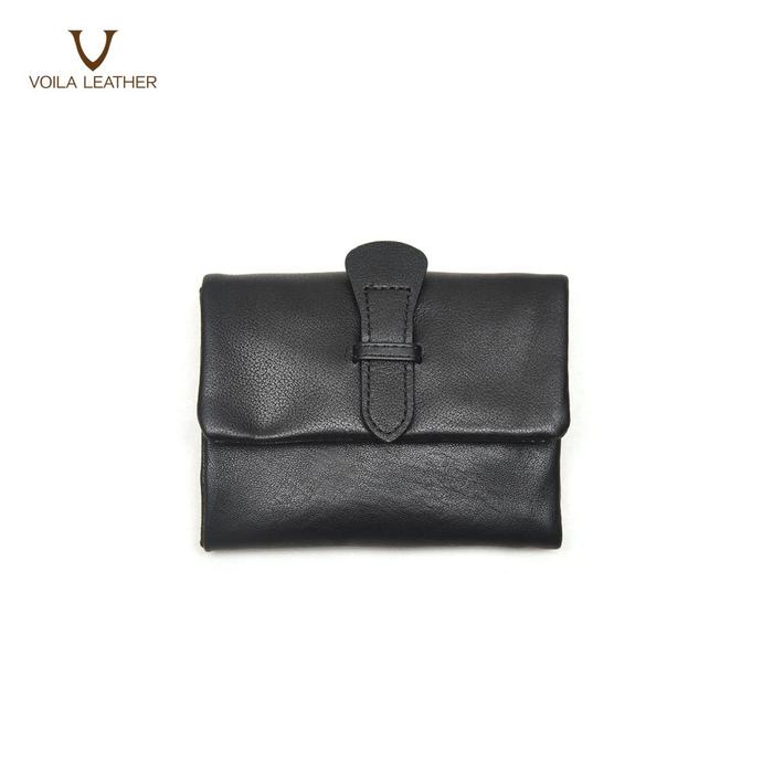 Gambar Dompet Kulit Asli Voila Greeta - Black dari Voila Leather Kota Administrasi Jakarta Pusat Tokopedia