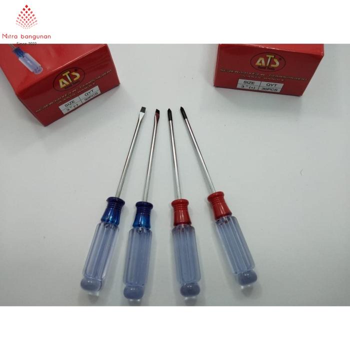Gambar ATS OBENG RADIO 8 INCH X 3 MM PLUS MIN (+-) PANJANG 20 CM OBENG RADIO - + dari MITRA BANGUNAN 888 undefined Tokopedia