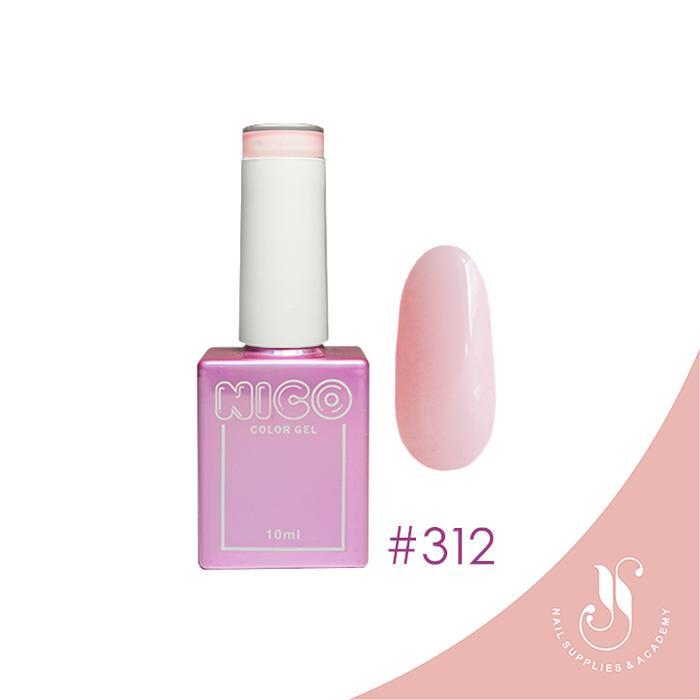 Gambar NICO Jelly Pastel Set dan Satuan Nail Art Gel Polish Kutek Botol - NICO 312 dari JS Nail Supplies undefined Tokopedia