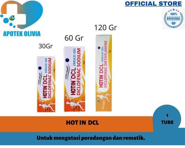 Gambar Hotin Hot In Cream DCL 120 gr || 60 gr || 30 g - 30 Gram dari APOTEK_OLIVIA undefined Tokopedia