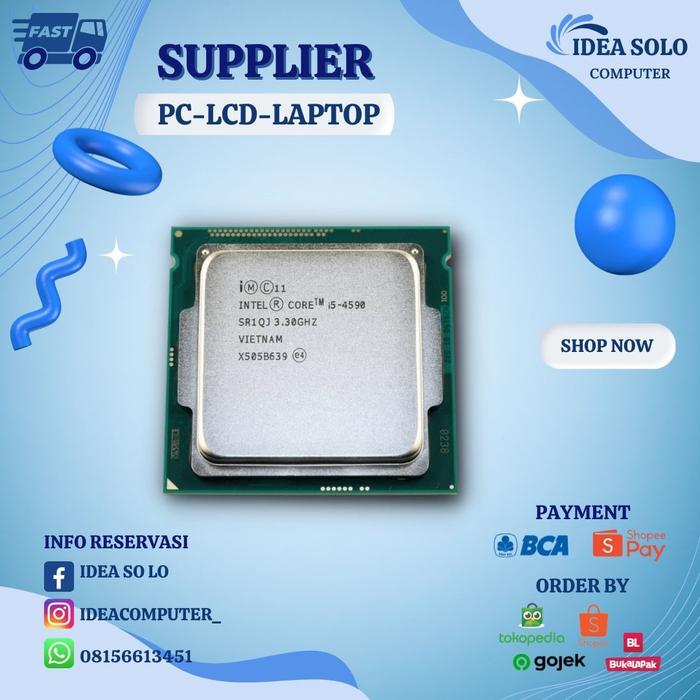 Processor Intel Core I5 4570 Socket 1150, Core I5 4590 I5-4570 di Idea  Solo Tokopedia