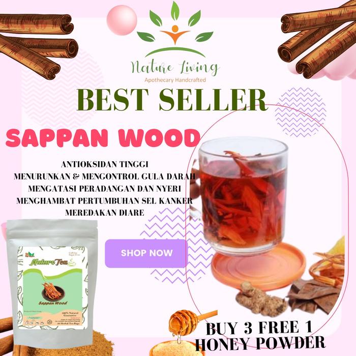 Gambar Teh Herbal 100% Organic 30 tea bag - Nature Tea by Nature Living - SappanWood dari AnHao undefined Tokopedia