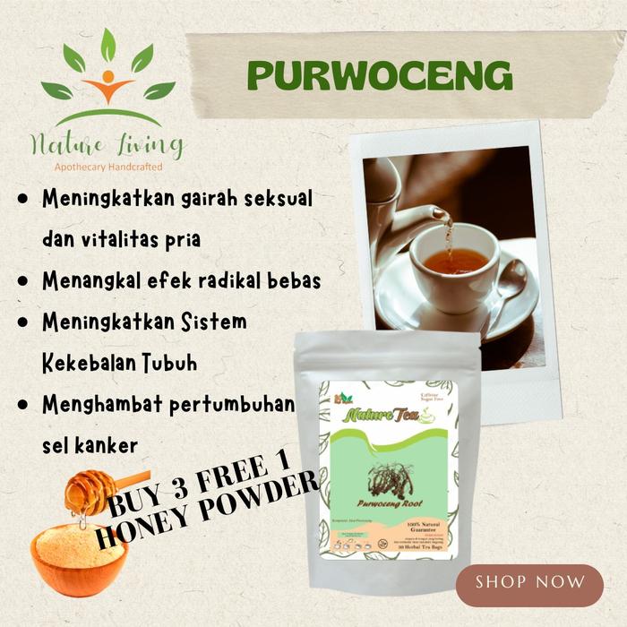 Gambar Teh Herbal 100% Organic 30 tea bag - Nature Tea by Nature Living - Purwoceng dari AnHao undefined Tokopedia