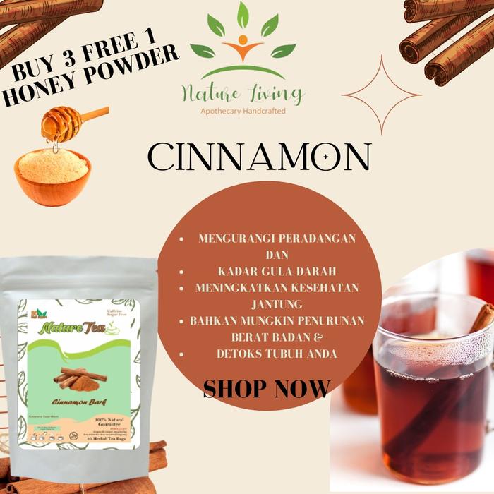Gambar Teh Herbal 100% Organic 30 tea bag - Nature Tea by Nature Living - Cinnamon dari AnHao undefined Tokopedia