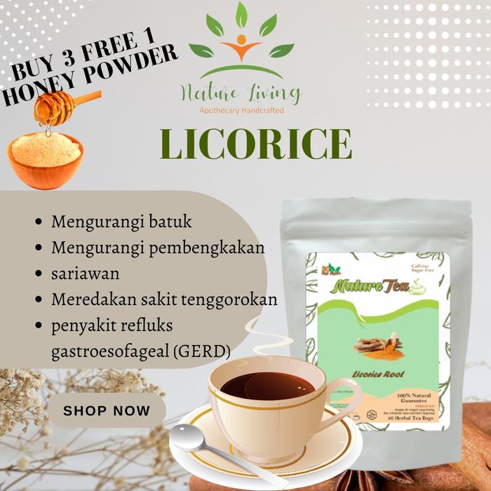 Gambar Teh Herbal 100% Organic 30 tea bag - Nature Tea by Nature Living - Licorice dari AnHao undefined Tokopedia