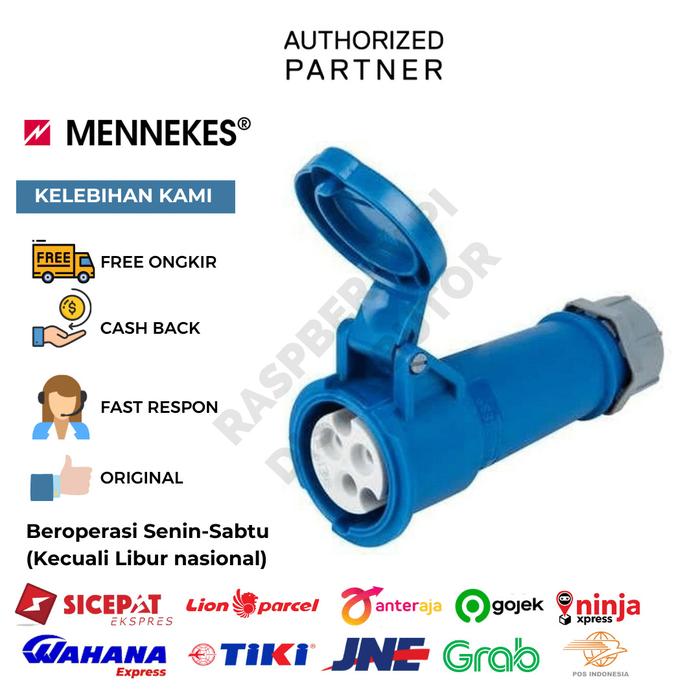 Jual Mennekes 510 connector IP44 AM-TOP 16A3P230V - Jakarta Barat ...