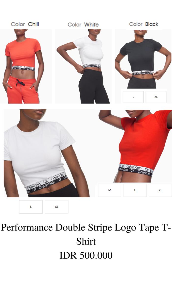 Jual Double Stripe T-Shirt Calvin Klein 