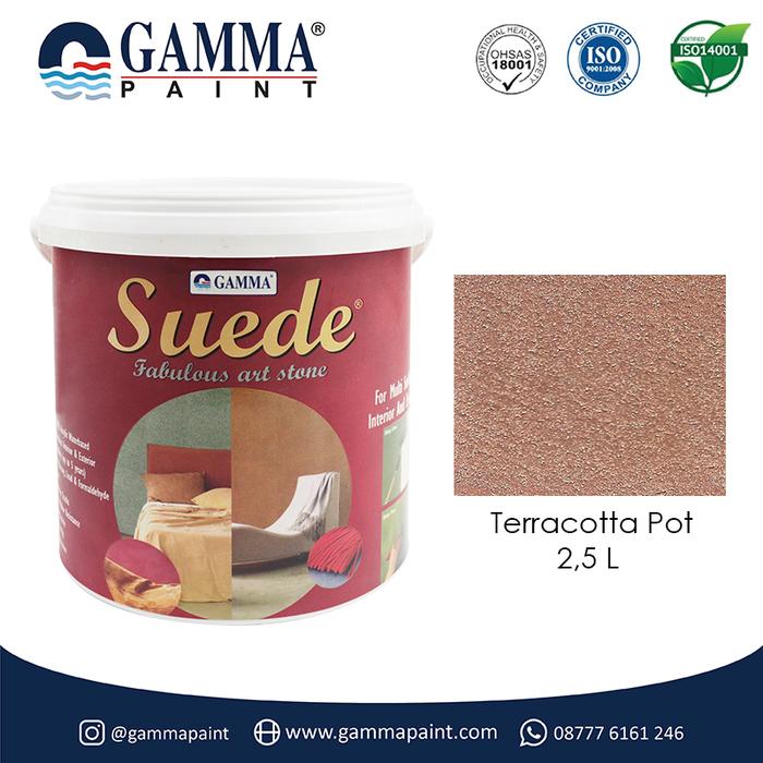 Gambar SUEDE - Terracotta Pot - Cat tekstur efek butiran pasir halus 2,5 L dari Gamma Paint Shop undefined Tokopedia
