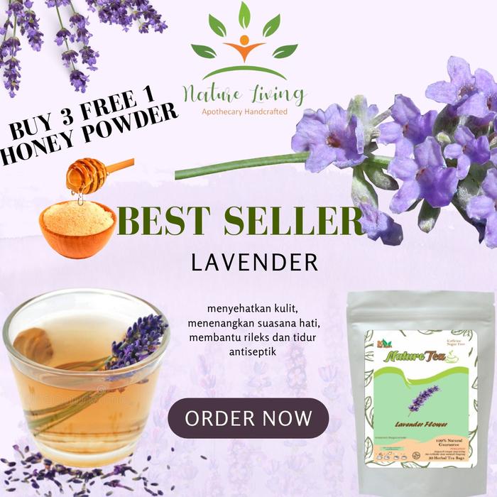 Gambar Teh Herbal 100% Organic 30 tea bag - Nature Tea by Nature Living - Lavender dari AnHao undefined Tokopedia