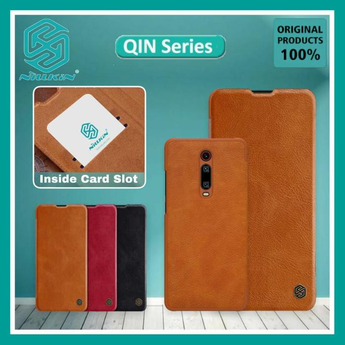 XIAOMI MI 9T MI9T PRO NILLKIN QIN FLIP COVER BOOK HARD CASE ORIGINAL MI  9T, Hitam