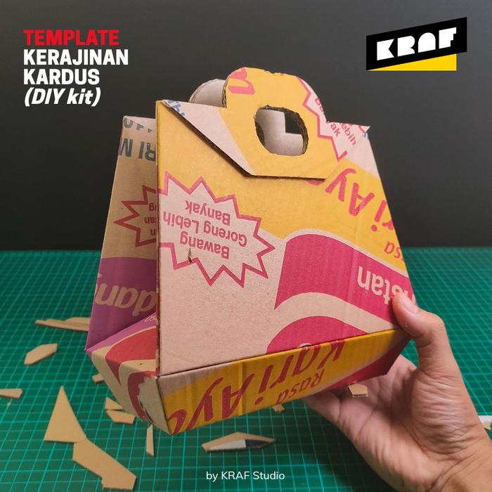 Gambar Pola Kerajinan Kardus no.632: Tote Bag Atau Goodie Bag Lucu Dan Unik dari krafstudio undefined Tokopedia