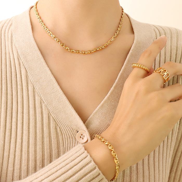 Gambar Set Perhiasan Kalung Gelang Bola Titanium - Gelang dari My_Shineside undefined 4 Tokopedia