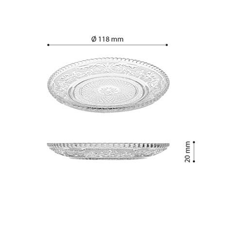 Gambar 6PCS PIRING KUE KACA BENING MOTIF BATIK - MOTIF B - Piring aja dari Marie Kitchen Supplier undefined Tokopedia