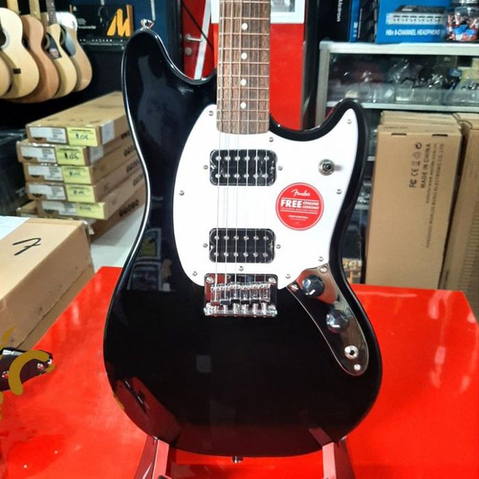 Gambar SQUIER BULLET MUSTANG HH HARDTAIL LAUREL FB ELECTRIC GUITAR - BLACK dari SoundStation Store undefined Tokopedia