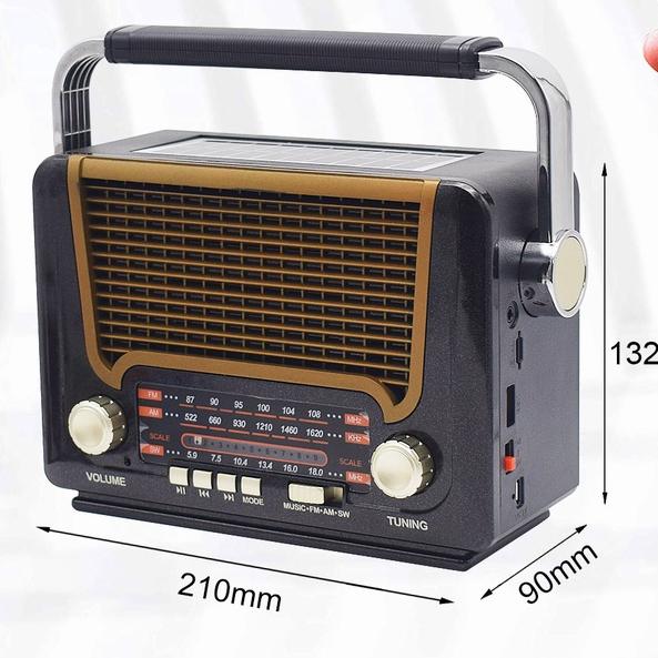 Gambar Radio Bluetooth 527BT, radio tenaga surya portabel, mendukung kartu TF - SDGD dari starelectronics undefined Tokopedia