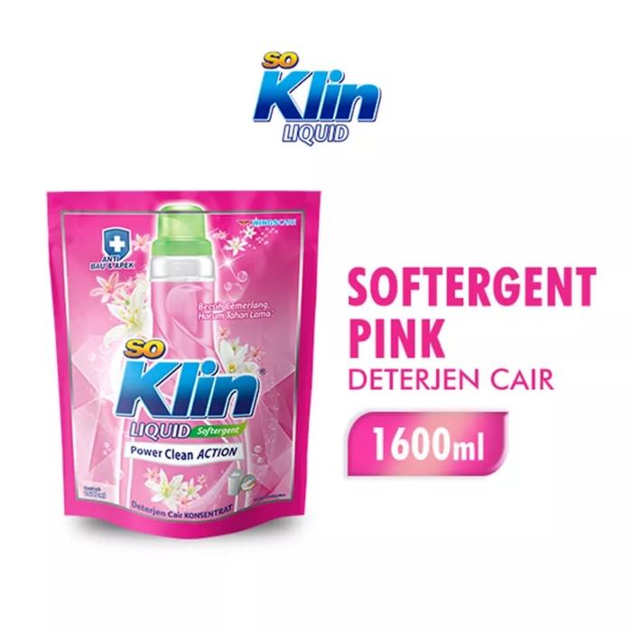 Gambar SoKlin Liquid Deterjen Cair 1600 ml So Klin Detergent - Violet Blossom dari bajunisatokopedia undefined 5 Tokopedia