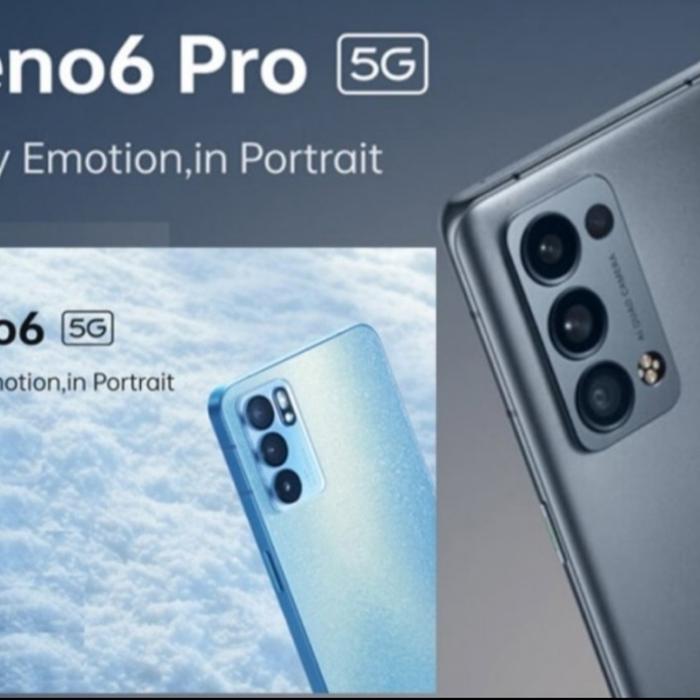 Gambar NEW OPPO RENO 6 PRO 5G 12/256 GARANSI RESMI BARU 100% 256/12GB Gray - Blue dari J Store Cell undefined Tokopedia