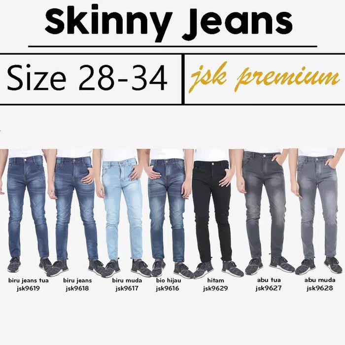 Gambar [5 WARNA] Celana Panjang Skinny Jeans Pria Celana Cowok Celana SoftJea - Biru Muda, 30 dari Sarang Jeans undefined Tokopedia