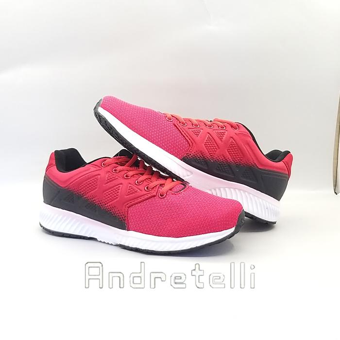 Gambar Sepatu Running Spotec NATIVE - MERAH TUA/HITAM, 37 dari Andretelli_Store undefined Tokopedia